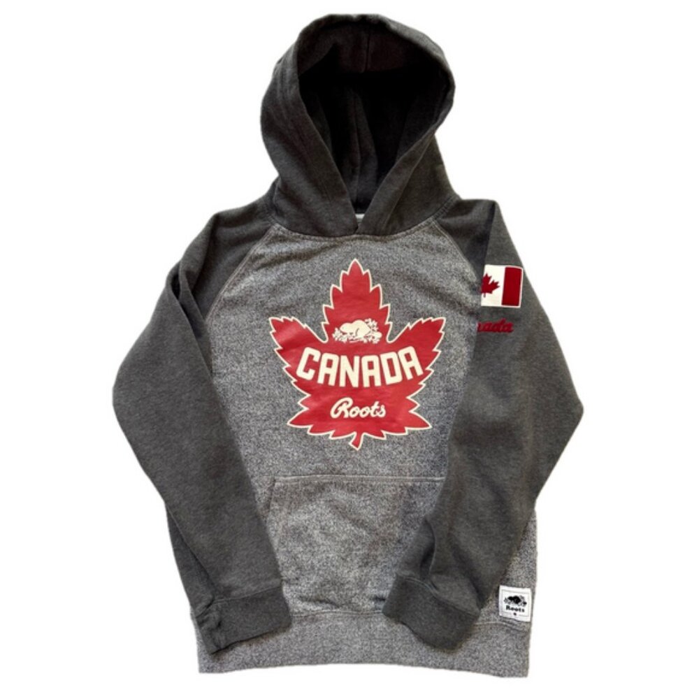 Roots Kids Canada Sweats Hoodie Hooded Kanga Pocket Sweatshirt Youth 13/14 - Picture 1 of 9
